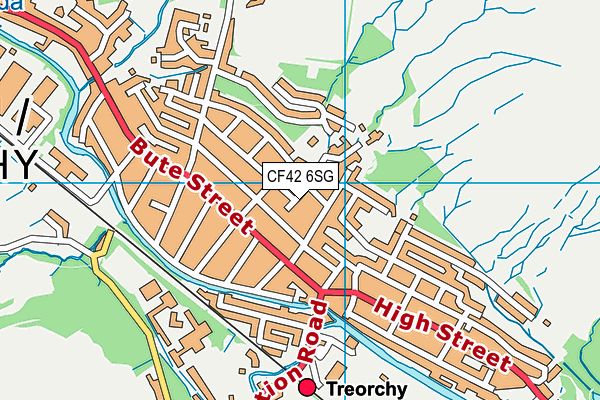 CF42 6SG map - OS VectorMap District (Ordnance Survey) CF42 6SG map - OS VectorMap District (Ordnance Survey)
