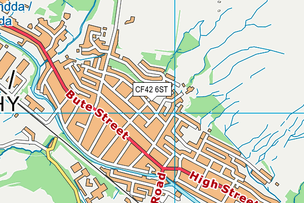 CF42 6ST map - OS VectorMap District (Ordnance Survey) CF42 6ST map - OS VectorMap District (Ordnance Survey)