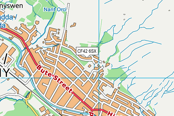 CF42 6SX map - OS VectorMap District (Ordnance Survey) CF42 6SX map - OS VectorMap District (Ordnance Survey)