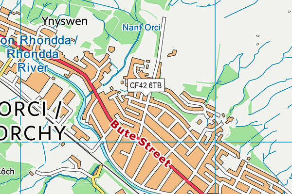 CF42 6TB map - OS VectorMap District (Ordnance Survey) CF42 6TB map - OS VectorMap District (Ordnance Survey)