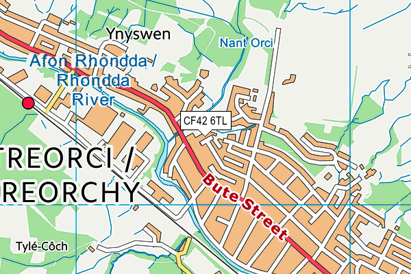 CF42 6TL map - OS VectorMap District (Ordnance Survey) CF42 6TL map - OS VectorMap District (Ordnance Survey)
