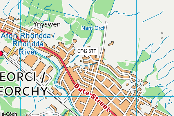 CF42 6TT map - OS VectorMap District (Ordnance Survey) CF42 6TT map - OS VectorMap District (Ordnance Survey)