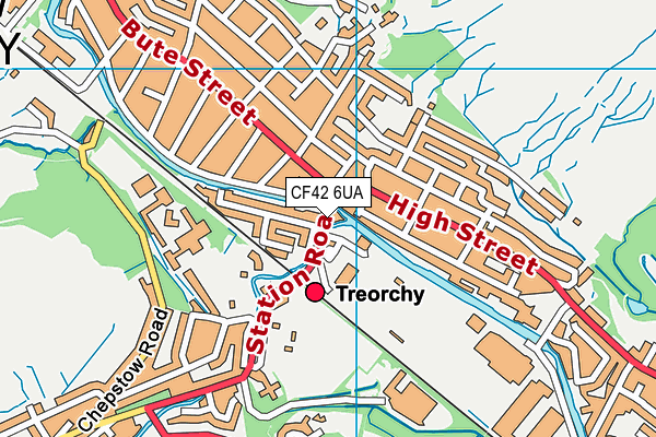 CF42 6UA map - OS VectorMap District (Ordnance Survey) CF42 6UA map - OS VectorMap District (Ordnance Survey)