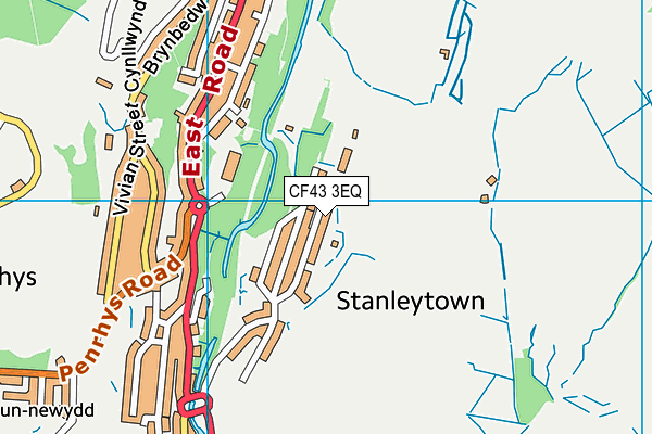 CF43 3EQ map - OS VectorMap District (Ordnance Survey) CF43 3EQ map - OS VectorMap District (Ordnance Survey)