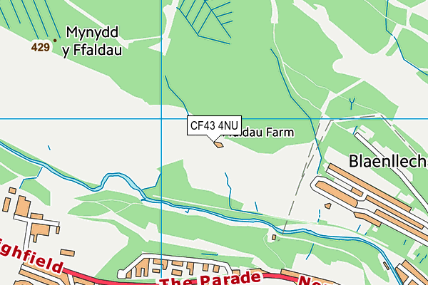 CF43 4NU map - OS VectorMap District (Ordnance Survey) CF43 4NU map - OS VectorMap District (Ordnance Survey)