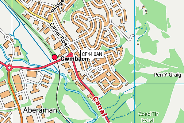CF44 0AN map - OS VectorMap District (Ordnance Survey) CF44 0AN map - OS VectorMap District (Ordnance Survey)