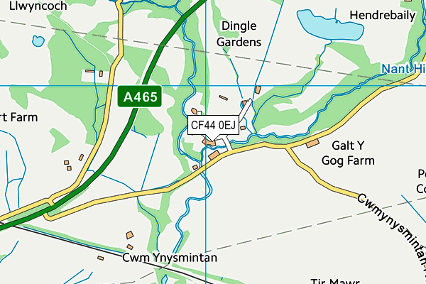 CF44 0EJ map - OS VectorMap District (Ordnance Survey) CF44 0EJ map - OS VectorMap District (Ordnance Survey)
