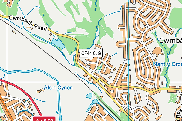 CF44 0JG map - OS VectorMap District (Ordnance Survey) CF44 0JG map - OS VectorMap District (Ordnance Survey)