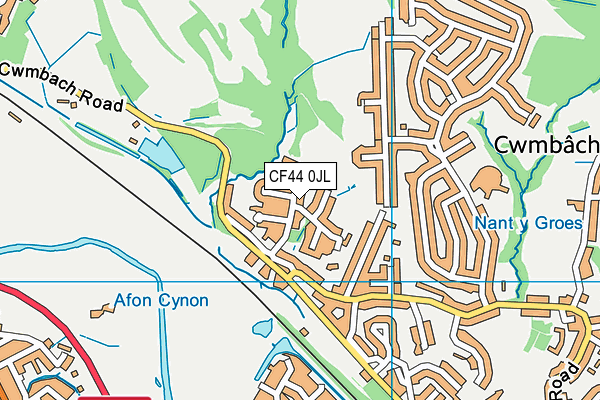 CF44 0JL map - OS VectorMap District (Ordnance Survey) CF44 0JL map - OS VectorMap District (Ordnance Survey)