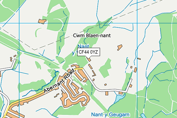 CF44 0YZ map - OS VectorMap District (Ordnance Survey) CF44 0YZ map - OS VectorMap District (Ordnance Survey)