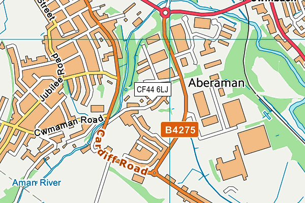 CF44 6LJ map - OS VectorMap District (Ordnance Survey) CF44 6LJ map - OS VectorMap District (Ordnance Survey)
