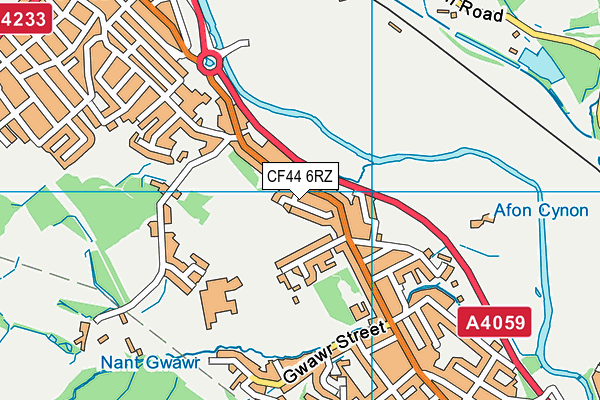 CF44 6RZ map - OS VectorMap District (Ordnance Survey) CF44 6RZ map - OS VectorMap District (Ordnance Survey)