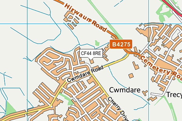 CF44 8RE map - OS VectorMap District (Ordnance Survey) CF44 8RE map - OS VectorMap District (Ordnance Survey)