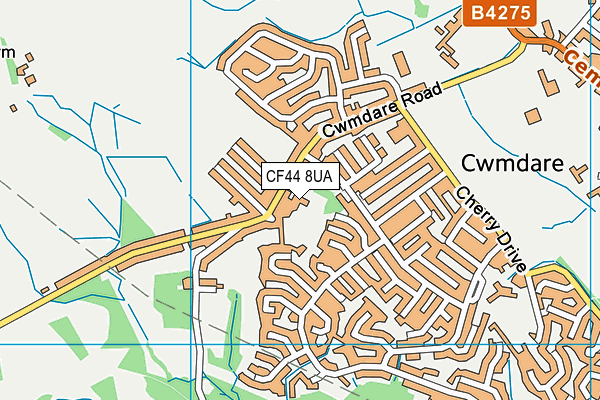 CF44 8UA map - OS VectorMap District (Ordnance Survey) CF44 8UA map - OS VectorMap District (Ordnance Survey)