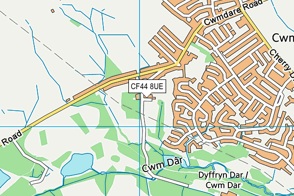CF44 8UE map - OS VectorMap District (Ordnance Survey) CF44 8UE map - OS VectorMap District (Ordnance Survey)