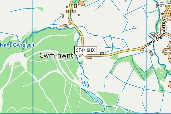 CF44 9HX map - OS VectorMap District (Ordnance Survey) CF44 9HX map - OS VectorMap District (Ordnance Survey)