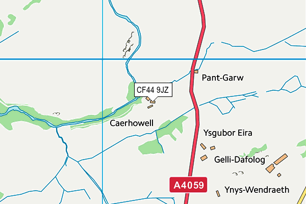 CF44 9JZ map - OS VectorMap District (Ordnance Survey) CF44 9JZ map - OS VectorMap District (Ordnance Survey)