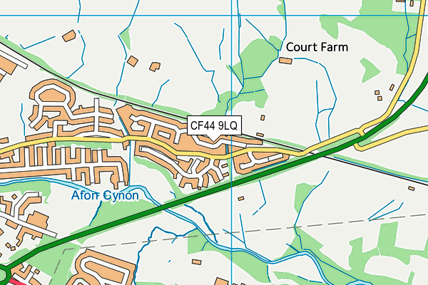 CF44 9LQ map - OS VectorMap District (Ordnance Survey) CF44 9LQ map - OS VectorMap District (Ordnance Survey)