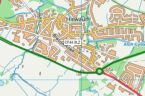 CF44 9LZ map - OS VectorMap District (Ordnance Survey) CF44 9LZ map - OS VectorMap District (Ordnance Survey)