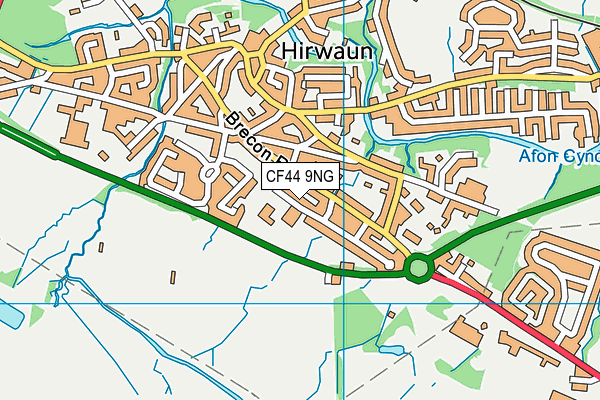 CF44 9NG map - OS VectorMap District (Ordnance Survey) CF44 9NG map - OS VectorMap District (Ordnance Survey)