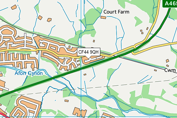 CF44 9QH map - OS VectorMap District (Ordnance Survey) CF44 9QH map - OS VectorMap District (Ordnance Survey)
