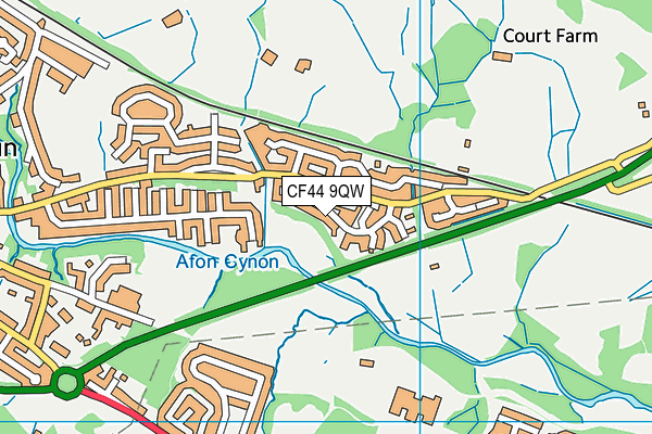 CF44 9QW map - OS VectorMap District (Ordnance Survey) CF44 9QW map - OS VectorMap District (Ordnance Survey)