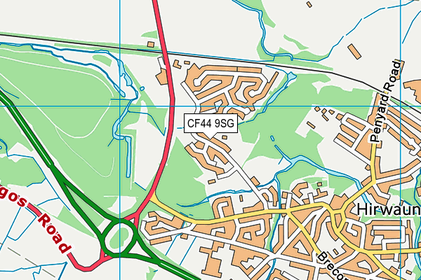 CF44 9SG map - OS VectorMap District (Ordnance Survey) CF44 9SG map - OS VectorMap District (Ordnance Survey)