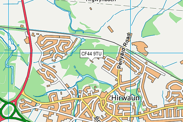 CF44 9TU map - OS VectorMap District (Ordnance Survey) CF44 9TU map - OS VectorMap District (Ordnance Survey)