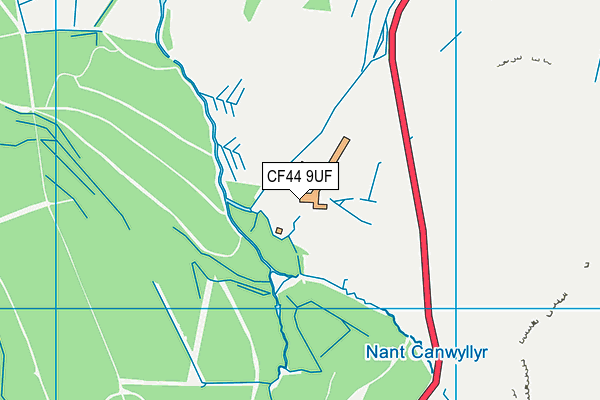 CF44 9UF map - OS VectorMap District (Ordnance Survey) CF44 9UF map - OS VectorMap District (Ordnance Survey)
