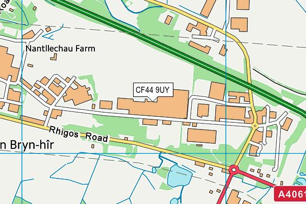 CF44 9UY map - OS VectorMap District (Ordnance Survey) CF44 9UY map - OS VectorMap District (Ordnance Survey)