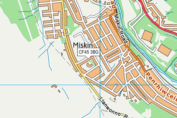 CF45 3BG map - OS VectorMap District (Ordnance Survey) CF45 3BG map - OS VectorMap District (Ordnance Survey)