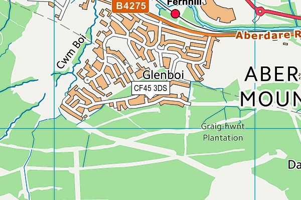 CF45 3DS map - OS VectorMap District (Ordnance Survey) CF45 3DS map - OS VectorMap District (Ordnance Survey)
