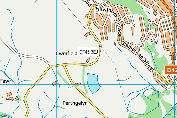 CF45 3EJ map - OS VectorMap District (Ordnance Survey) CF45 3EJ map - OS VectorMap District (Ordnance Survey)