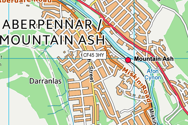CF45 3HY map - OS VectorMap District (Ordnance Survey) CF45 3HY map - OS VectorMap District (Ordnance Survey)