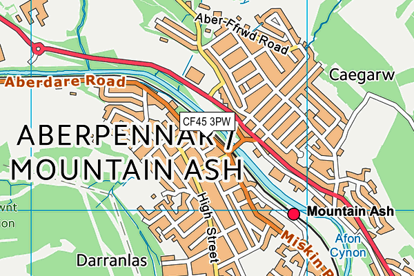 CF45 3PW map - OS VectorMap District (Ordnance Survey) CF45 3PW map - OS VectorMap District (Ordnance Survey)