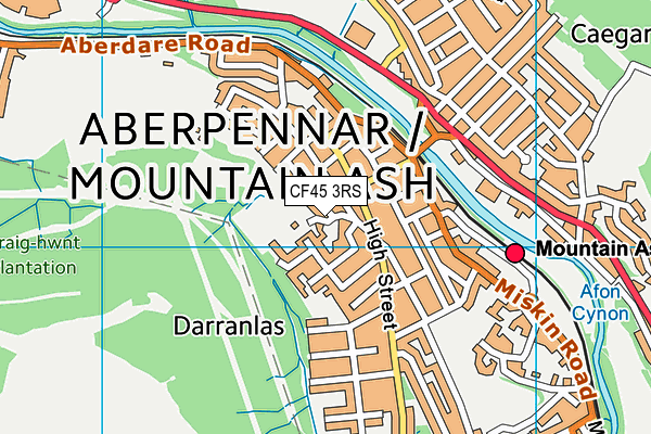 CF45 3RS map - OS VectorMap District (Ordnance Survey) CF45 3RS map - OS VectorMap District (Ordnance Survey)