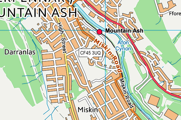 CF45 3UQ map - OS VectorMap District (Ordnance Survey) CF45 3UQ map - OS VectorMap District (Ordnance Survey)