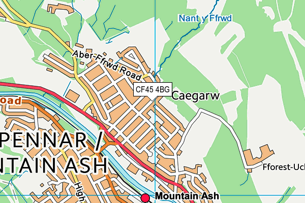 CF45 4BG map - OS VectorMap District (Ordnance Survey) CF45 4BG map - OS VectorMap District (Ordnance Survey)