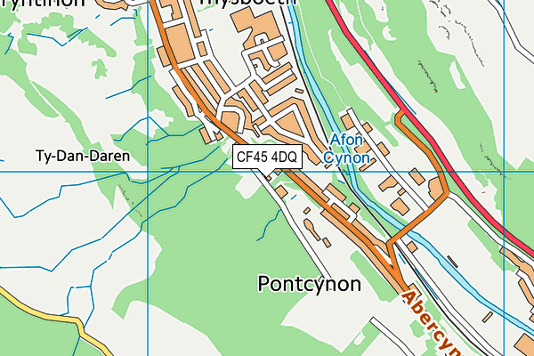 CF45 4DQ map - OS VectorMap District (Ordnance Survey) CF45 4DQ map - OS VectorMap District (Ordnance Survey)