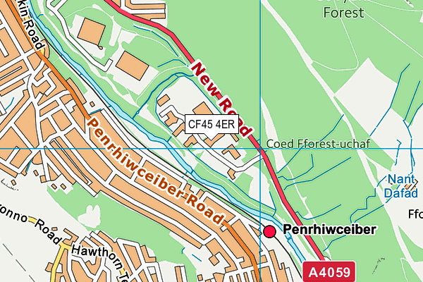 CF45 4ER map - OS VectorMap District (Ordnance Survey) CF45 4ER map - OS VectorMap District (Ordnance Survey)