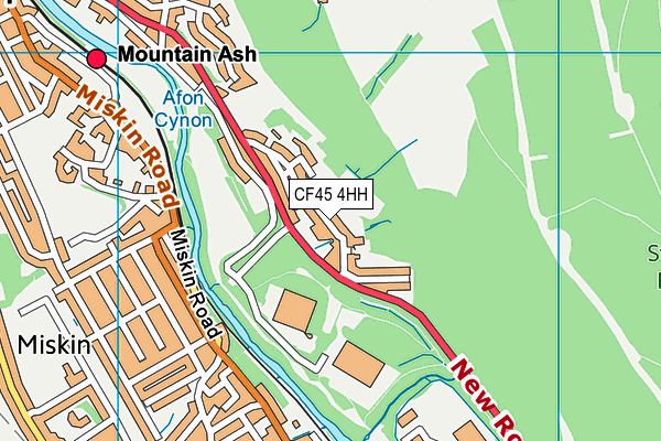 CF45 4HH map - OS VectorMap District (Ordnance Survey) CF45 4HH map - OS VectorMap District (Ordnance Survey)