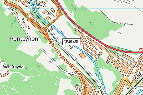 CF45 4RU map - OS VectorMap District (Ordnance Survey) CF45 4RU map - OS VectorMap District (Ordnance Survey)