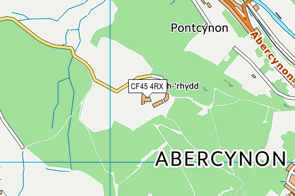 CF45 4RX map - OS VectorMap District (Ordnance Survey) CF45 4RX map - OS VectorMap District (Ordnance Survey)