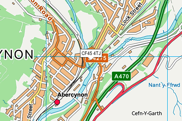CF45 4TJ map - OS VectorMap District (Ordnance Survey) CF45 4TJ map - OS VectorMap District (Ordnance Survey)