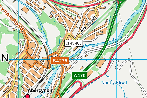 CF45 4UJ map - OS VectorMap District (Ordnance Survey) CF45 4UJ map - OS VectorMap District (Ordnance Survey)