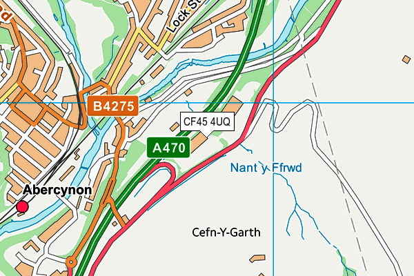 CF45 4UQ map - OS VectorMap District (Ordnance Survey) CF45 4UQ map - OS VectorMap District (Ordnance Survey)