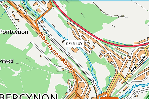 CF45 4UY map - OS VectorMap District (Ordnance Survey) CF45 4UY map - OS VectorMap District (Ordnance Survey)