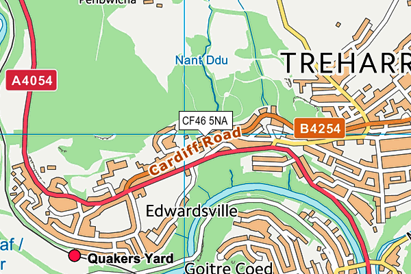 CF46 5NA map - OS VectorMap District (Ordnance Survey) CF46 5NA map - OS VectorMap District (Ordnance Survey)