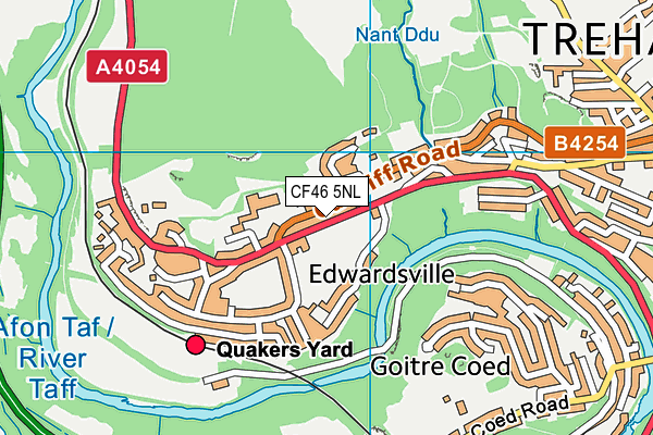 CF46 5NL map - OS VectorMap District (Ordnance Survey) CF46 5NL map - OS VectorMap District (Ordnance Survey)