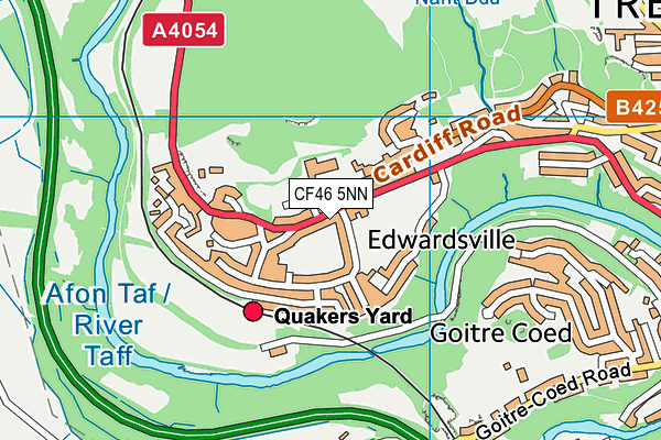 CF46 5NN map - OS VectorMap District (Ordnance Survey) CF46 5NN map - OS VectorMap District (Ordnance Survey)